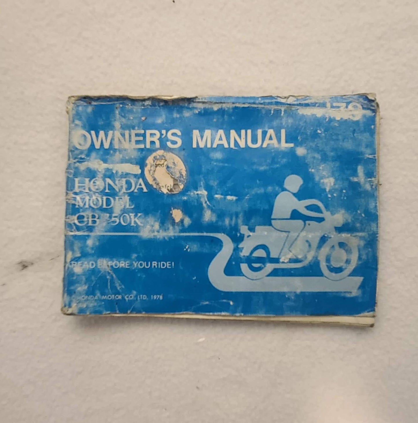 1979 CB750K Owner's Manual Original Used